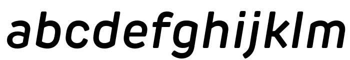 Rubrik Edge New SemiBold Italic Font LOWERCASE