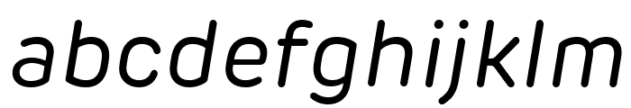 Rubrik New Regular Italic Font LOWERCASE