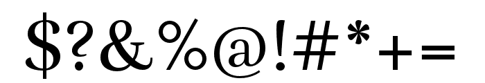 Rufina Regular Font OTHER CHARS