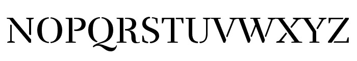 Rufina Stencil Regular Font UPPERCASE