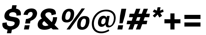 Runda Bold Italic Font OTHER CHARS