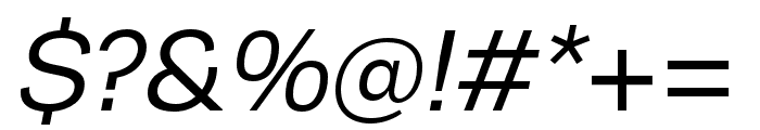 Runda Normal Italic Font OTHER CHARS