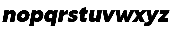 Rustica Black Italic Font LOWERCASE