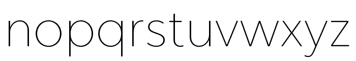 Rustica Extra Light Italic Font LOWERCASE