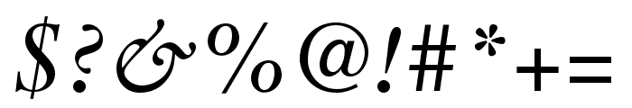 Sabon LT Pro Italic Font OTHER CHARS