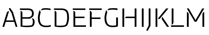 Saffran Thin Font UPPERCASE