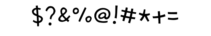 Sandoll 4BYeonpil Medium Font OTHER CHARS