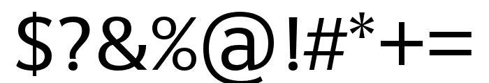 Sanserata Regular Font OTHER CHARS
