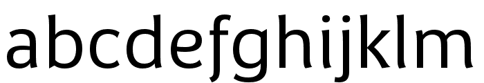 Sanserata Regular Font LOWERCASE