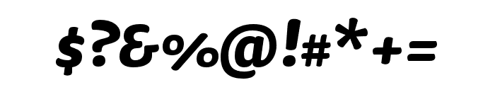 Sauna Mono Pro Bold Italic Font OTHER CHARS