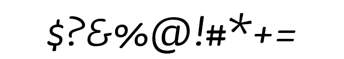 Sauna Mono Pro Regular Italic Font OTHER CHARS