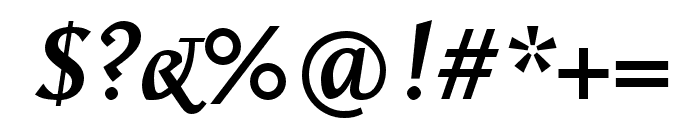 Scala Pro Bold Italic Font OTHER CHARS