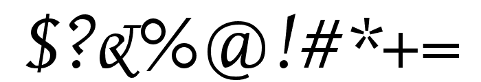 Scala Pro Italic Font OTHER CHARS