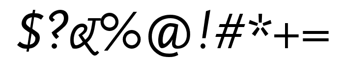 Scala Sans Pro Italic Font OTHER CHARS