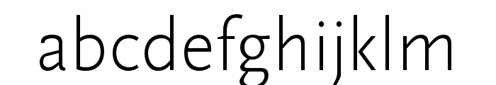 Scala Sans Pro Light Font LOWERCASE