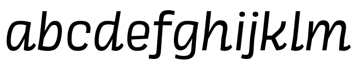 Scarlet Italic Font LOWERCASE