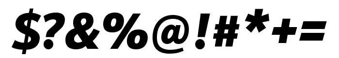 Schnebel Sans Pro Comp Black Italic Font OTHER CHARS