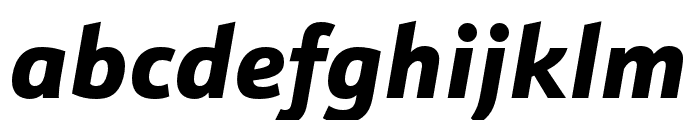 Schnebel Sans Pro Comp Black Italic Font LOWERCASE