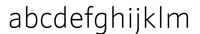 Schnebel Sans Pro Comp Thin Font LOWERCASE