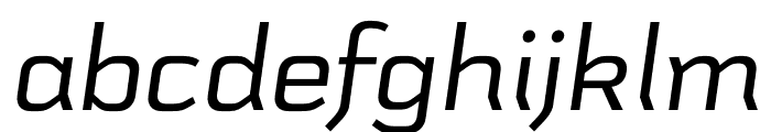 Schwager Sans Italic Font LOWERCASE