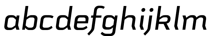 Schwager Sans Medium Italic Font LOWERCASE