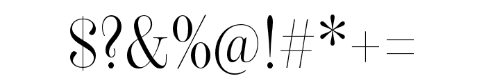 Scotch Display Condensed Light Font OTHER CHARS