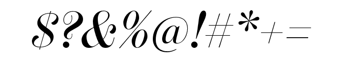 Scotch Display Condensed Medium Italic Font OTHER CHARS