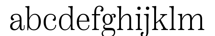Scotch Text Light Font LOWERCASE