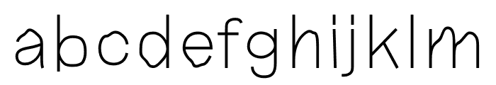 Seismic Aftershock Bangla Light Font LOWERCASE