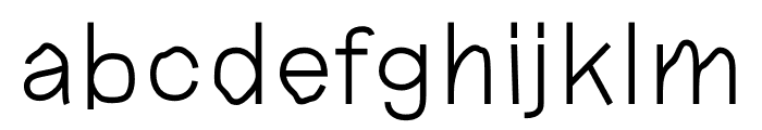 Seismic Aftershock Bangla Regular Font LOWERCASE