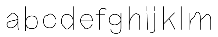 Seismic Bangla Thin Font LOWERCASE