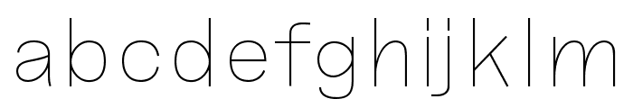 Seismic Latin VF Thin Font LOWERCASE