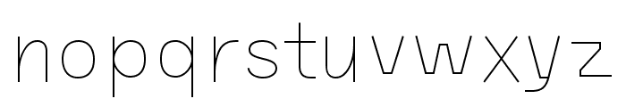 Seismic Latin VF Thin Font LOWERCASE