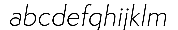 Semplicita Pro Light Italic Font LOWERCASE