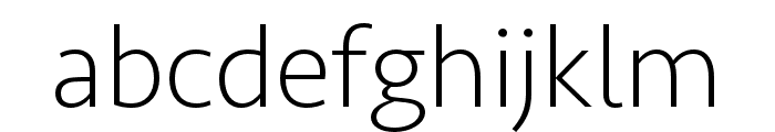 Seravek Basic ExtraLight Font LOWERCASE