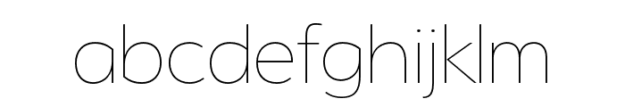 Serenity Extra Light Font LOWERCASE