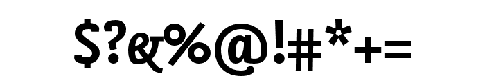Seria Sans Pro Bold Italic Font OTHER CHARS
