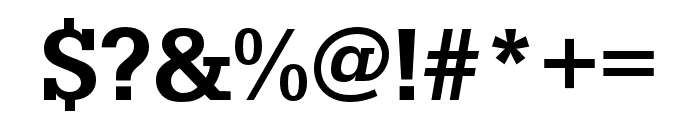 Serifa Condensed Medium Font OTHER CHARS