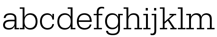 Serifa Light Font LOWERCASE