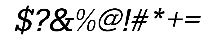 Serifa Regular Italic Font OTHER CHARS