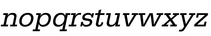 Serifa Regular Italic Font LOWERCASE