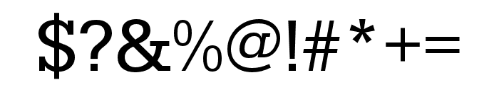 Serifa Regular Font OTHER CHARS