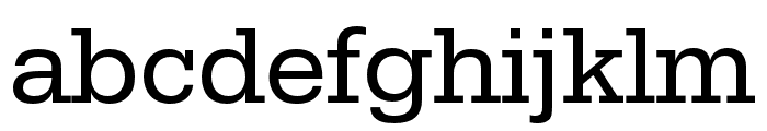 Serifa Regular Font LOWERCASE