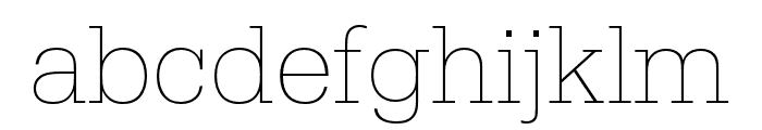 Serifa Thin Font LOWERCASE
