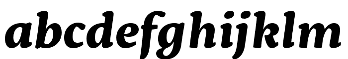 Servus Slab Bold Italic Font LOWERCASE