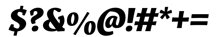 Servus Slab ExtraBold Italic Font OTHER CHARS