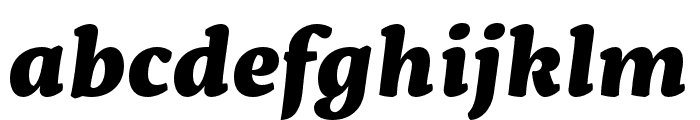 Servus Slab ExtraBold Italic Font LOWERCASE