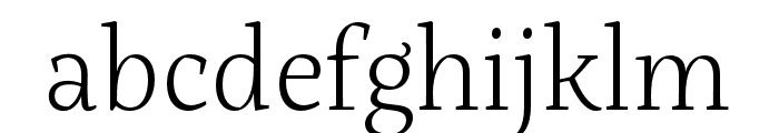 Servus Slab ExtraLight Font LOWERCASE