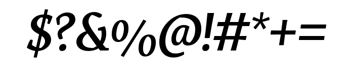 Servus Slab Medium Italic Font OTHER CHARS