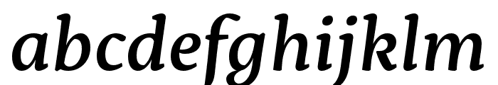 Servus Slab Medium Italic Font LOWERCASE